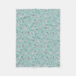 Cobertor De Velo Axolotls em azul