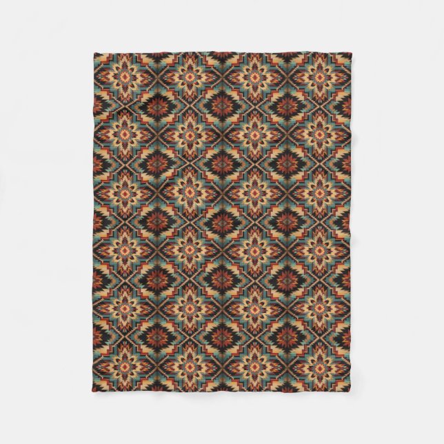 Cobertor De Velo Aztec Design Fleece Blanket (Frente)