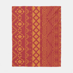 Cobertor De Velo Aztec Retro: Design de Padrão Vintage.
