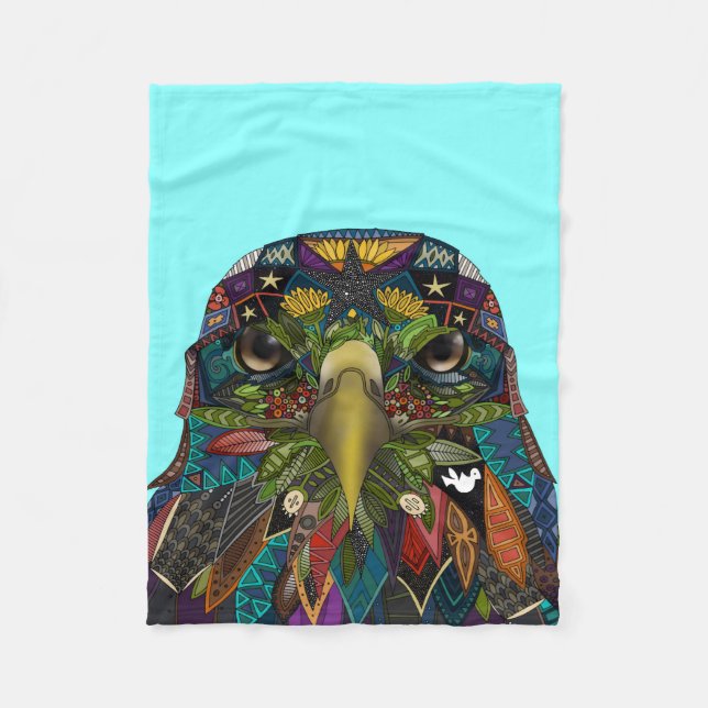 Cobertor De Velo Azul-águia americano (Frente)