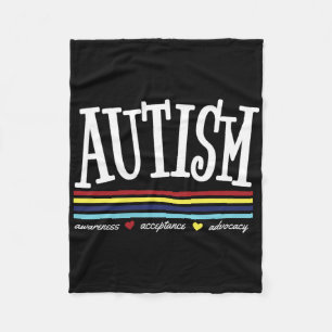 Cobertor De Velo Azul Autismo para o Mês da Conscientização do Auti