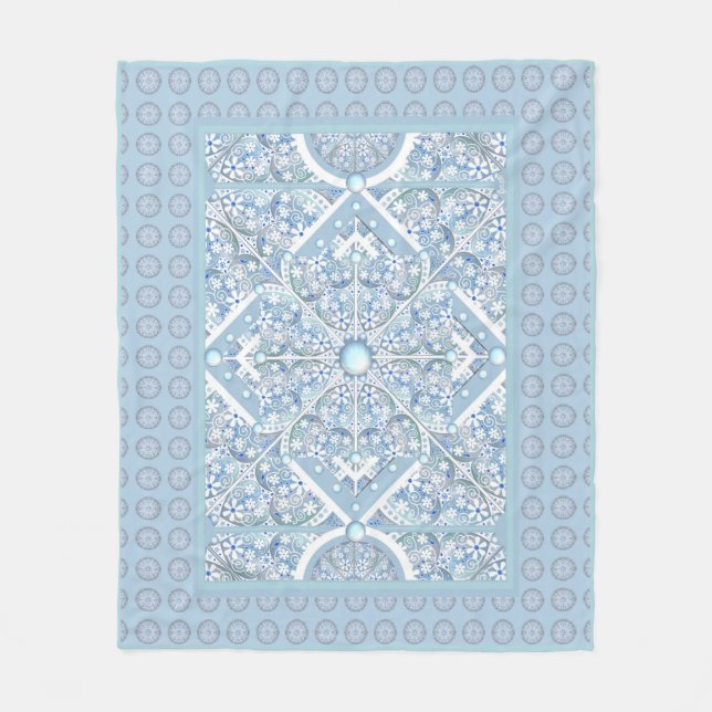 Cobertor De Velo Azul-claro-de-coleira (Frente)