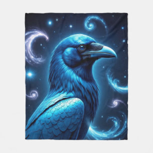 Cobertor De Velo Azul Cósmico Raven