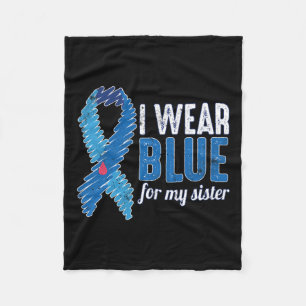 Cobertor De Velo Azul De Fita De Sensibilização T1d Novembro Para D