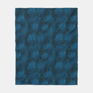 Cobertor De Velo Azul e Branco Noite Estelar Celestial