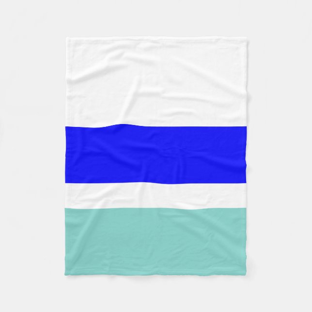 Cobertor De Velo Azul e Teal (Frente)