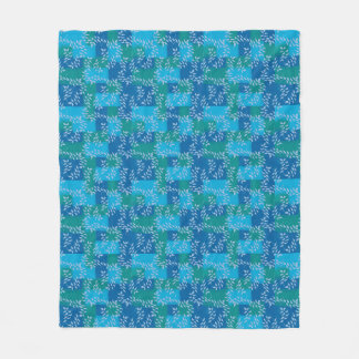 Cobertor De Velo Azul, folha de folhas, cor de água azul