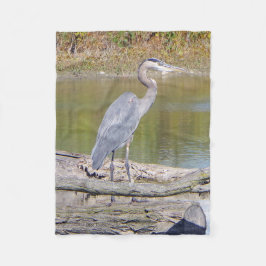 cobertor de velo azul Heron