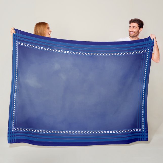 Cobertor De Velo Azul Inspirado Escocês (In Situ)