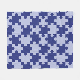 Cobertor De Velo Azul Marinho Clássico Jigsaw Puzzle Sem Costura de