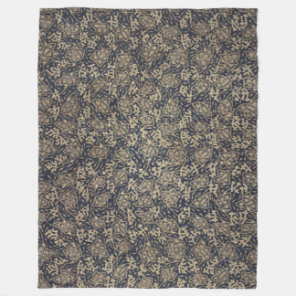 Cobertor De Velo Azul pacífico e creme Batik Fleece