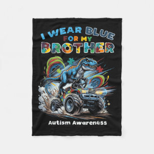 Cobertor De Velo Azul pelo apoio ao Autismo do Irmão Conscientizaçã