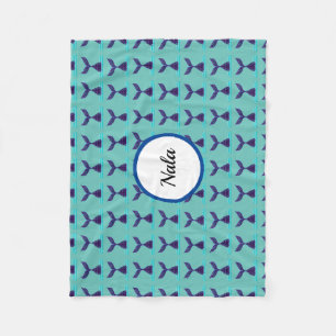 Cobertor De Velo Azul-Sereia