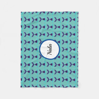 Cobertor De Velo Azul-Sereia