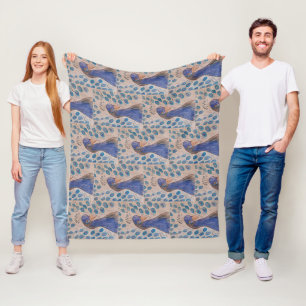 Cobertor De Velo Azul-turfa