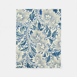 Cobertor De Velo Azul Vintage Floral Asiático: Chinoiserie Antiga