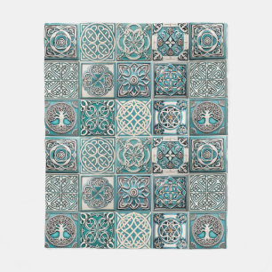 Cobertor De Velo Azulejos Celulares Irlandeses