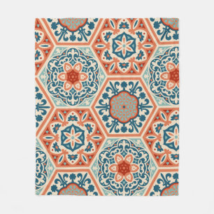 Cobertor De Velo Azulejos de cerâmica de hexágono com padrão dec