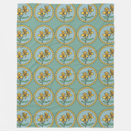Cobertor De Velo Azulejos Marigold Emblem