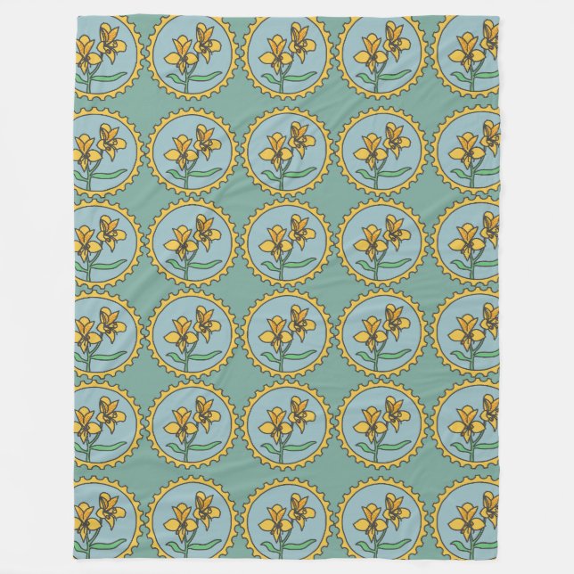 Cobertor De Velo Azulejos Marigold Emblem (Frente)