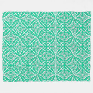 Cobertor De Velo Azulejos marroquinos - turquesa e branco