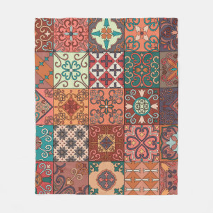 Cobertor De Velo Azulejos Portugueses: Estilo Talavera Azulejo.