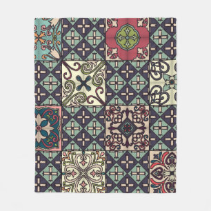 Cobertor De Velo Azulejos Portugueses: Estilo Talavera Invisível