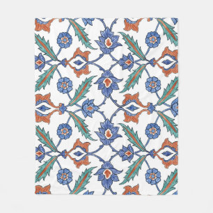 Cobertor De Velo Azulejos Turcos Medievais: Ornamento Floral.