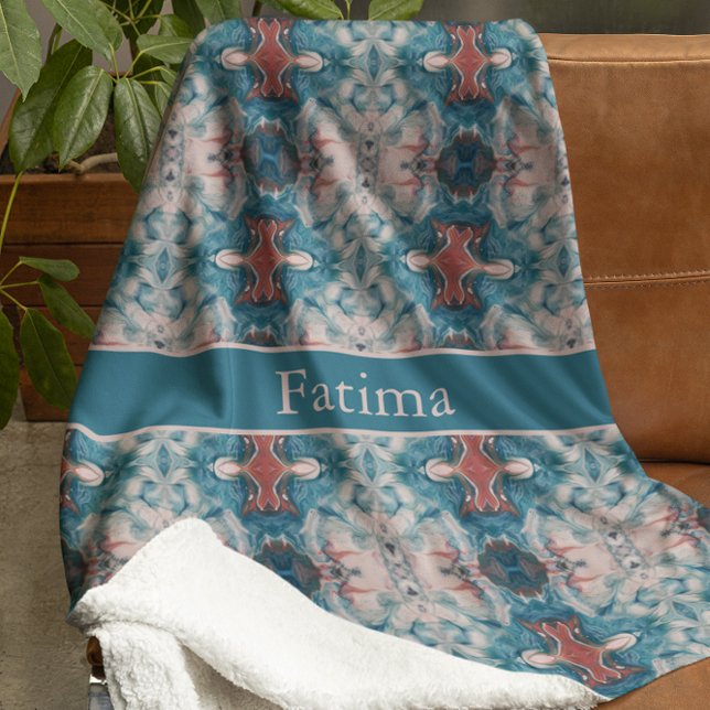 Cobertor De Velo Azure Bloom, personalizado (Criador carregado)