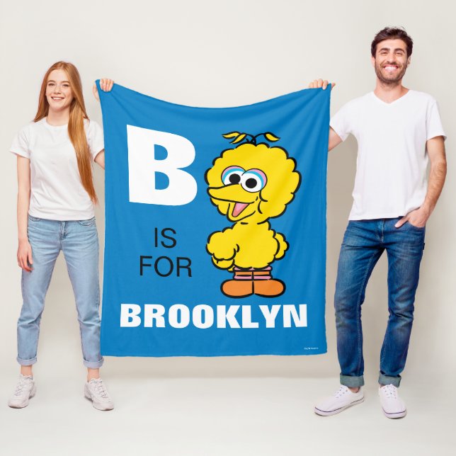 Cobertor De Velo B é para o Big Bird | Adicione seu nome (In Situ)