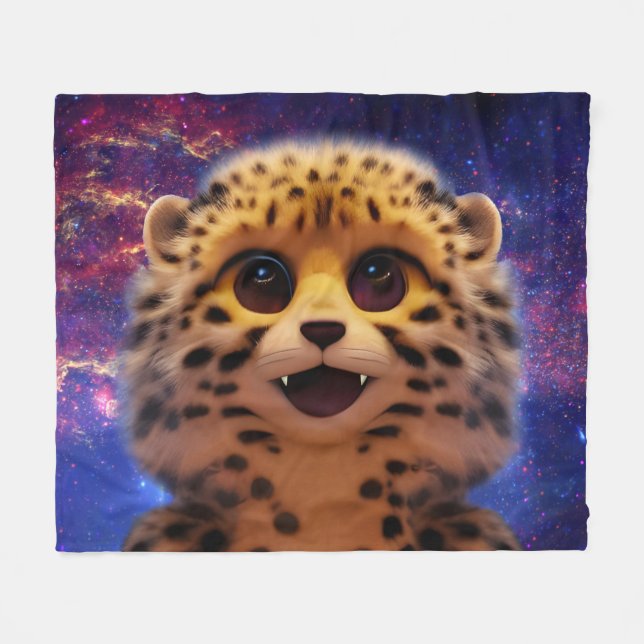 Cobertor De Velo Baby Cheetah (Frente (Horizontal))