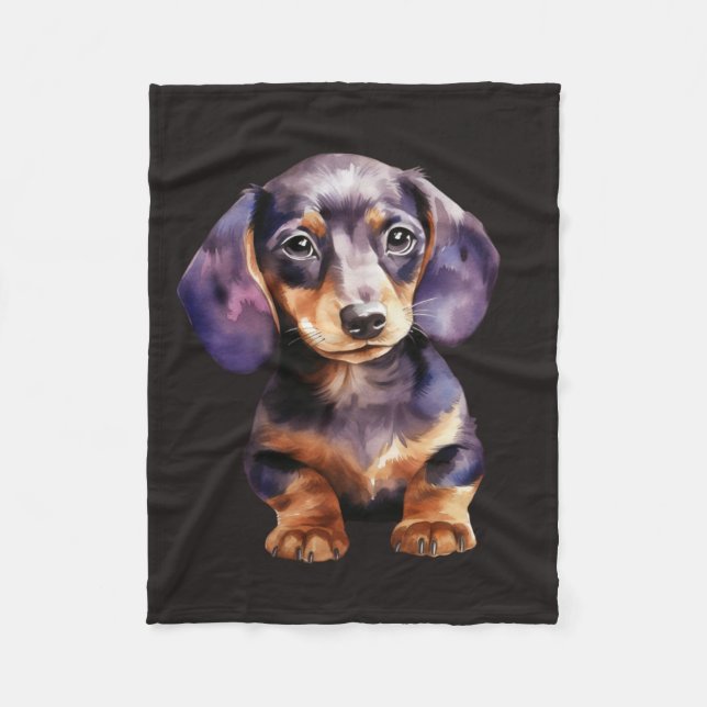 Cobertor De Velo Baby Dachshund (Frente)