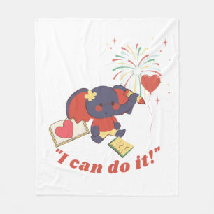 Cobertor De Velo Baby Elephant Fleece Blanket