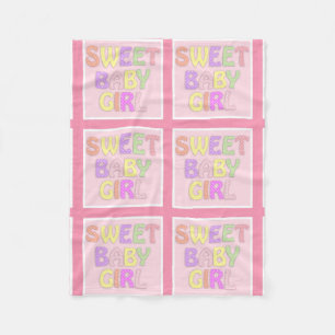 Cobertor De Velo Baby Girl Fleece Blanket