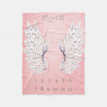 Baby Girl Pink Angel Wings Mensal