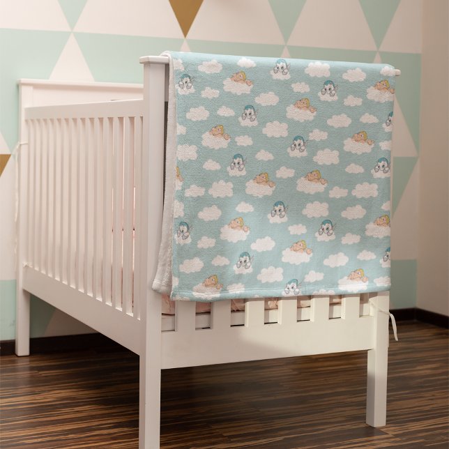 Cobertor De Velo Baby Hercules and Pegasus Cloud Pattern Fleece Bla (Blanket over crib)
