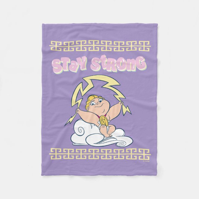 Cobertor De Velo Baby Hercules - Stay Strong Fleece Blanket (Frente)