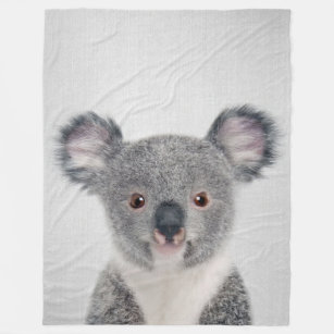 Cobertor De Velo Baby Koala Colorful