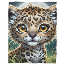 Baby Lepard Fleece Blanket