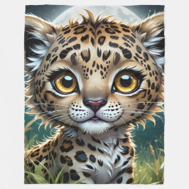 Cobertor De Velo Baby Lepard Fleece Blanket