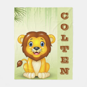 Cobertor De Velo Baby Lion Fleece Blanket