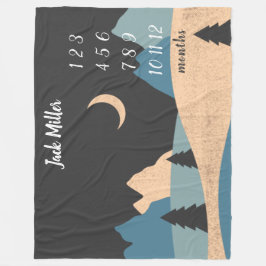 Cobertor De Velo Baby Milestona Blanket Nature Landscape