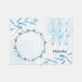 Cobertor De Velo Baby Milestone