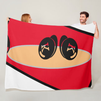 Cobertor De Velo Baby RoomCUTE_RED_WHITE_BLACK_ RMDESIGNFLO55