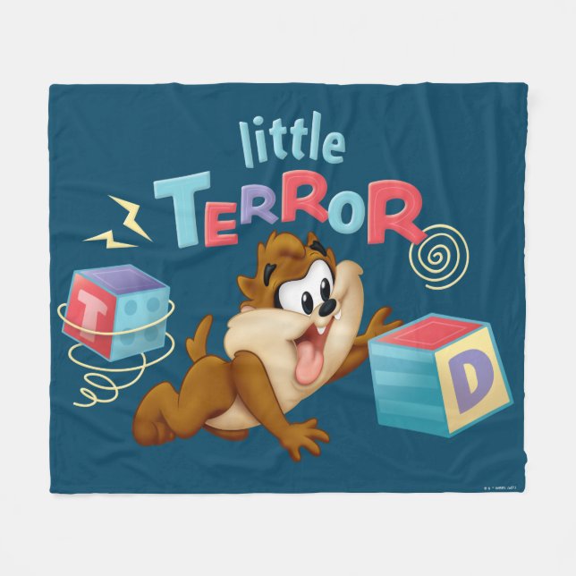 Cobertor De Velo Baby Taz | Pequeno Terror (Frente (Horizontal))