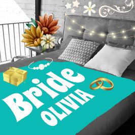 Cobertor De Velo Bachelorette de Noiva Personalizada