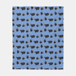 Cobertor De Velo Badger Frenzy Fleece Blanket (azul)