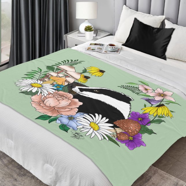 Cobertor De Velo Badger Wilers Mushroom Green (Criador carregado)