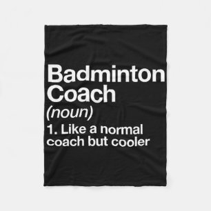Cobertor De Velo Badminton Coach Definition Sports Engraçado Traine