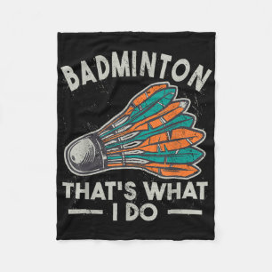 Cobertor De Velo Badminton É O Que Eu Faço, Mulheres Vintage Shuttl